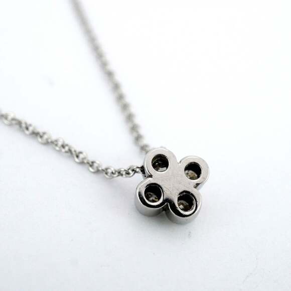 TIFFANY Silver Diamond Necklace - Picture 2 of 6